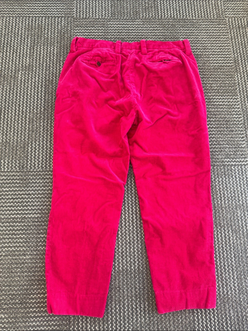 Brooks Brothers Milano Fit Corduroy Pants in Hot Pink, size 36x30 - Picture 4 of 6